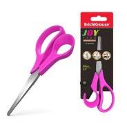 Erichkrause Joy Ergo Tijeras de Acero Inoxidable 14cm - Extremos Redondeados - Resistente a la Corrosion - Mangos Ergonomicos - Colores Aleatorios Surtidos