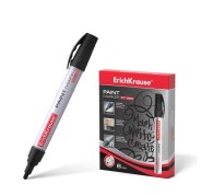 Erichkrause Marcador de Pintura Pt-350 - Sistema de Suministro de Tinta de Valvula - Cuerpo de Aluminio Resistente - Punta en Forma de Bala - Resistente al Agua y a los Rayos UV - Color Negro