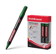 Erichkrause Marcador Permanente P-200 - Punta en Forma de Bala - Resistente al Agua y a los Rayos UV - Color Verde