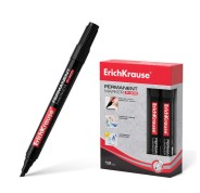 Erichkrause Marcador Permanente P-300 - Punta Biselada - para Escribir en Multiples Superficies - Color Negro