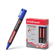 Erichkrause Marcador Permanente P-400 - Punta en Forma de Bala - Resistente a Multiples Superficies - Color Azul