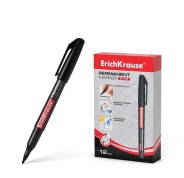 Erichkrause Marcador Permanente P-70 - Punta de Bala de 1.0mm - Resistente al Agua y a La Luz - Color Negro