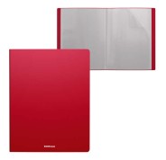 Erichkrause Matt Classic Carpeta con 10 Fundas - Tamaño A4 - Color Rojo