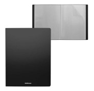 Erichkrause Matt Classic Carpeta con 20 Fundas - Tamaño A4 - Color Negro
