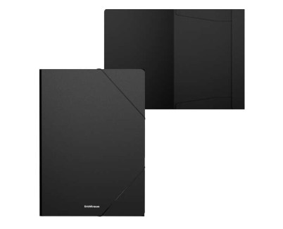 Erichkrause Matt Classic Carpeta Solapas A4 - Fabricada en Polipropileno - Color Negro