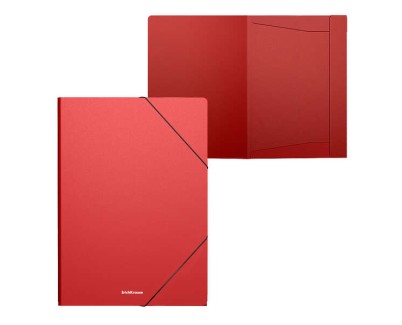 Erichkrause Matt Classic Carpeta Solapas A4 - Fabricada en Polipropileno - Color Rojo