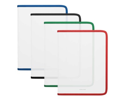 Erichkrause Matt Clear Carpeta con Cremallera A4+ - Material Transparente - Para Organizar y Transportar Documentos - Colores Surtidos