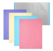 Erichkrause Matt Pastel Pack de 4 Carpetas con 20 Fundas A4 - Colores Surtidos