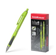 Erichkrause Megapolis Concept Portaminas 0.7mm HB - Cuerpo Redondo con Clip - Zona de Agarre Ergonomica - Para Minas de 0.7mm - Color Verde Neon/Gris