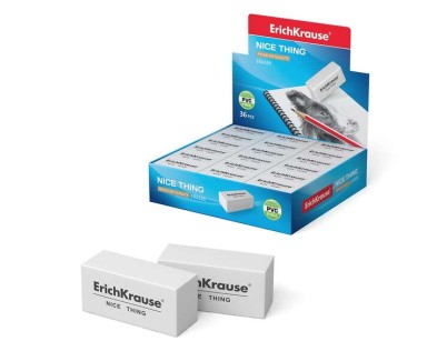 Erichkrause Nice Thing Borrador de Dureza Media - Fabricado de Caucho Termoplastico Hipoalergenico - Ecologico y Moderno - Libre de Impurezas - No Contiene Pvc - Color Negro