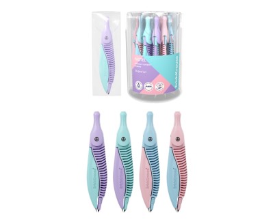 ErichKrause Pastel Compas Escolar - Cuerpo de Plastico - Estuche de PVC - 122mm de Longitud - Radio Maximo de 150mm - Colores Surtidos