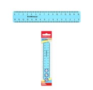 Erichkrause Pastel Regla 15cm - Perfecta para Uso Escolar o de Oficina - Color Azul Pastel