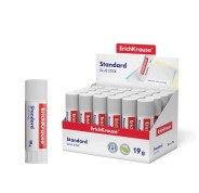 Erichkrause Pegamento en Barra Standard 19gr - Pegado Rapido y Confiable - Facil de Aclarar con Agua - No Toxico - Apto para Papel, Carton y Fotografias - Color Blanco