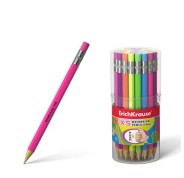 Erichkrause Portaminas Xs 05 mm - Mini-Lapiz Mecanico Hexagonal - Carcasa y Borrador en Colores Neon Brillantes - Dureza HB - Minas de 05 mm de Diametro (Color Neon)