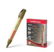 ErichKrause Pt-350 Marcador de Pintura - Sistema de Suministro de Tinta de Valvula - Cuerpo de Aluminio Resistente - Punta en Forma de Bala - Color Dorado
