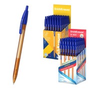 ErichKrause R-301 Matic Amber Boligrafo Retractil - Punta de 0.7mm - Trazo 0.35mm - Color Azul