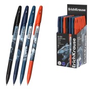 ErichKrause R-301 Stick Techno Dino Boligrafo con Capuchon - Modelos Surtidos - Trazo 0.35mm - Tinta de Secado Rapido - Tapa Ventilada - Color Azul