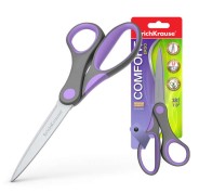 Erichkrause Tijeras Comfort - Cuchillas de Acero Inoxidable - Afilado Doble Avanzado - Resistente a La Corrosion - Mangos Ergonomicos - Color Variado