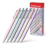 Erichkrause Trio Pastel Portaminas 0.5mm HB - Goma de Borrar - Para Minas 0.5mm - Colores Pastel Surtidos