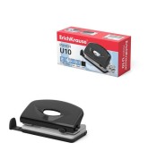 Erichkrause U10 - Perfora Hasta 10 Hojas - Cuerpo y Mecanismo de Acero - Garantia de 2 Años - Color Variado