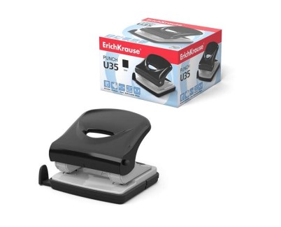 Erichkrause U35 Perforadora - Perfora Hasta 35 Hojas - Cuerpo y Mecanismo de Acero - Garantia de 2 Años - Color Variado
