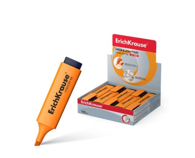 Erichkrause Visioline V-20 - Marcador de Texto Fluorescente - Punta Biselada - Color Naranja