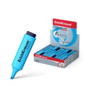 Erichkrause Visioline V-20 - Marcador de Texto - Punta Biselada - Tinta Fluorescente a Base de Agua - Color Azul