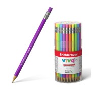Erichkrause Vivo Portaminas 05mm HB - Carcasa y Borrador en Colores Neon