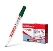 Erichkrause W-500 Rotulador para Pizarra Blanca - Punta en Forma de Bala - Trazo de 0.8 a 2.5mm - Tinta a Base de Alcohol - Color Verde