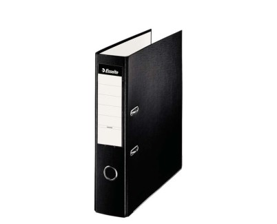 Esselte Archivador de Palanca - Formato A4 - Lomo 75mm - Capacidad para 500 Hojas - Color Negro
