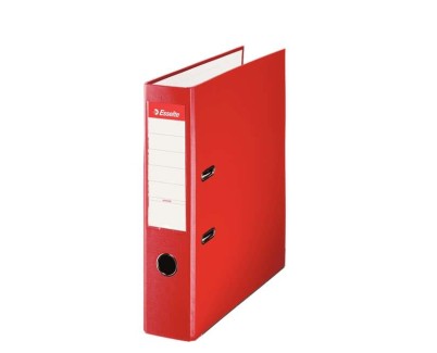 Esselte Archivador de Palanca - Formato A4 - Lomo 75mm - Capacidad para 500 Hojas - Color Rojo