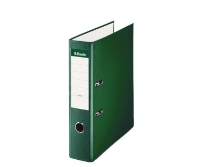 Esselte Archivador de Palanca Formato Folio - Lomo 75mm - Capacidad para 500 Hojas - Color Verde