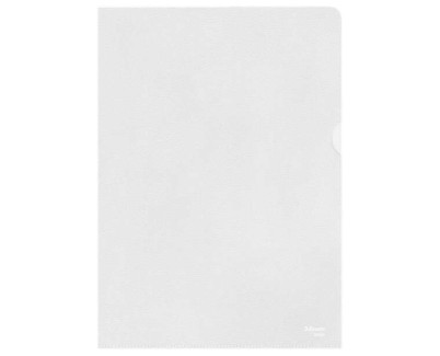 Esselte Caja de 100 Dossiers Uñero Formato A4 - Lamina de PP Piel de Naranja - Grosor 0.11mm