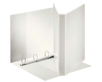 Esselte Canguro Plus Carpeta Canguro A4 de 4 Anillas de 25mm - Capacidad para 230 Hojas A4 (80 g/m²) - Color Blanco