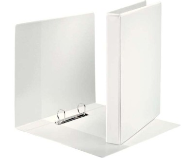 Esselte Canguro Plus Carpeta de Anillas - Formato A4 - Capacidad para 230 Hojas - 2 Anillas de 25mm - Color Blanco