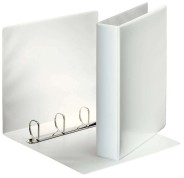 Esselte Carpeta Canguro con 4 Anillas Mixtas de 40mm - Formato A4 - 2 Bolsillos Exteriores - Certificado FSC - Color Blanco