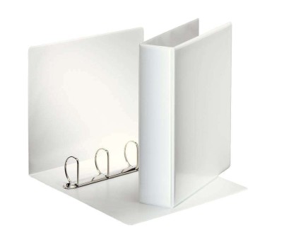 Esselte Carpeta Canguro Gama Basica A4 4 Anillas 4D 50mm - Capacidad para 480 hojas A4 (80 g/m²) -  Color Blanco