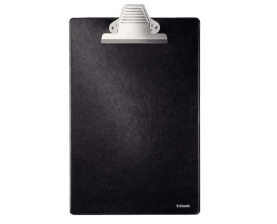 Esselte Carpeta de Base Forrada en Plastico con Pinza - Formato A4 - Color Negro