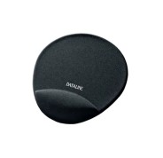 Esselte Dataline Alfombrilla con Reposamuñecas - Medidas 220x245x25mm - Base Antideslizante - Control del Raton Mejorado - Color Negro