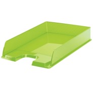 Esselte Europost Bandeja Portadocumentos - Plastico Transparente - Formato Vertical - A4 - Color Verde Transparente