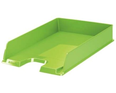 Esselte Europost Vivida Bandeja Portadocumentos -  Formato Vertical - A4 - Espacio para Etiqueta Identificativa - Color Verde
