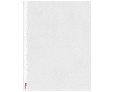 Esselte Pack de 100 Fundas Multitaladro A4 0,07mm - Abertura Superior - 11 Taladros - Acabado Rugoso Transparente