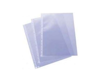 Esselte Pack de 100 Fundas Multitaladro Portadocumentos Formato A4 60 Micras - 16 Taladros - Transparente Acabado Piel de Naranja