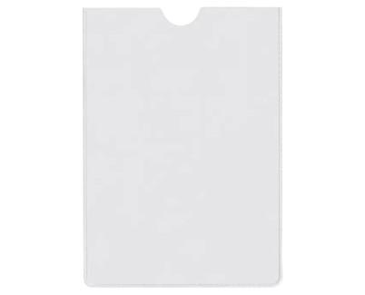 Esselte Pack de 100 Portacarnets Tama&ntilde;o 82x122mm 80Q 140 micras - PVC Transparente Acabado Liso