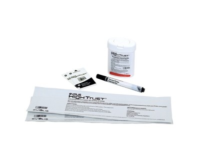Evolis Kit de Limpieza Avanzado (2 Tarjetas T, 2 Tarjetas Adhesivas, 1 Boligrafo y 60 Toallitas)
