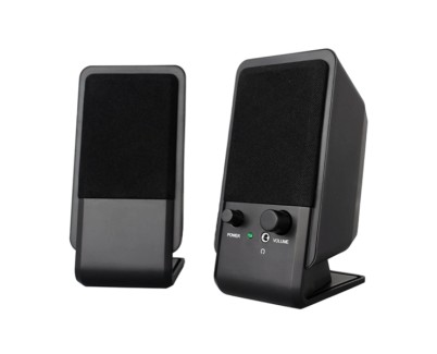 Ewent Altavoces Estereos de Sobremesa de 12W - Alimentacion USB - Jack de 3.5mm - Control de Volumen - Color Negro