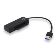 Ewent Cable Adaptador SATA a USB-C - USB-C 3.1 Gen1 - SSD/HDD de 2.5/3.5\" - ABS de Alta Resistencia - Indicador LED - Color Negro