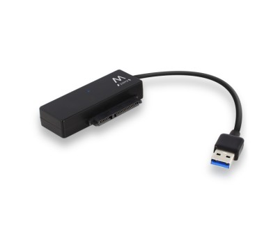 Ewent Cable Adaptador SATA a USB-C - USB-C 3.1 Gen1 - SSD/HDD de 2.5/3.5\" - ABS de Alta Resistencia - Indicador LED - Color Negro