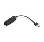 Ewent Cable Adaptador SATA a USB-C - USB-C 3.1 Gen1 - SSD/HDD de 2.5\" - ABS de Alta Resistencia - Indicador LED - Color Negro