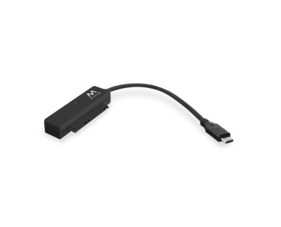 Ewent Cable Adaptador SATA a USB-C - USB-C 3.2 Gen1 - SSD/HDD de 2.5\" - ABS de Alta Resistencia - Indicador LED - Color Negro